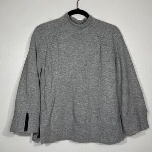 Loft mock neck poncho style sweater S